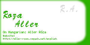 roza aller business card